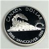 Image 1 : 1986 Queen Elizabeth II Canadian Silver Dollar UNC Heavy Cameo