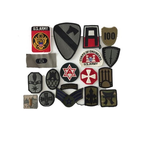 The Dog Lot of Military Patches Movie Props