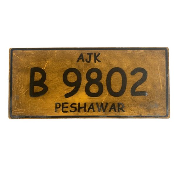 Resident Evil: The Final Chapter Pakistan License Plate Movie Props