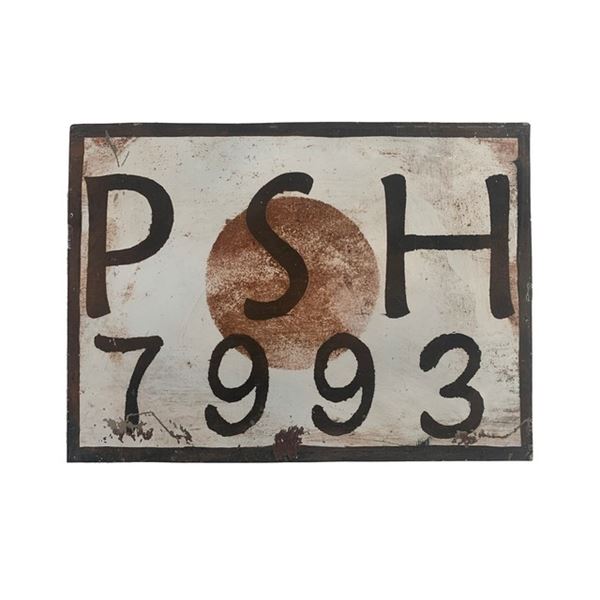 Resident Evil: The Final Chapter Japan License Plate Movie Props