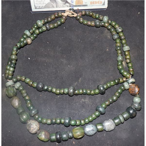 APOCALYPTO MAYAN REAL JADE NECKLACE