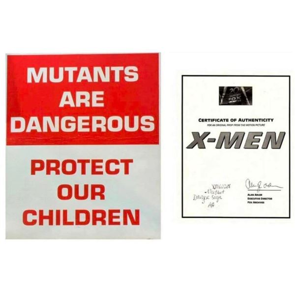 Mutant Rights Now Sign X-MEN MUTANTS ARE DANGEROUS PROTECT OUR CHILDREN PROTEST SIGN FOX LOA ...