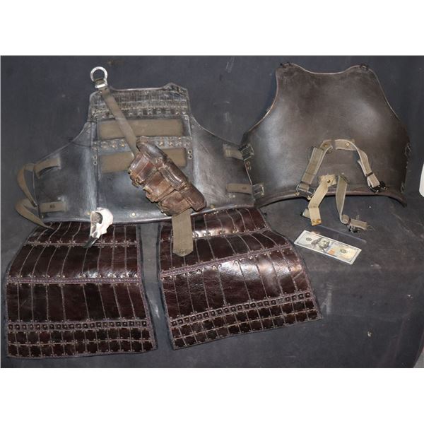 THE LAST AIRBENDER ARMOR WITH SKULL AND POUCHES SCREEN USED