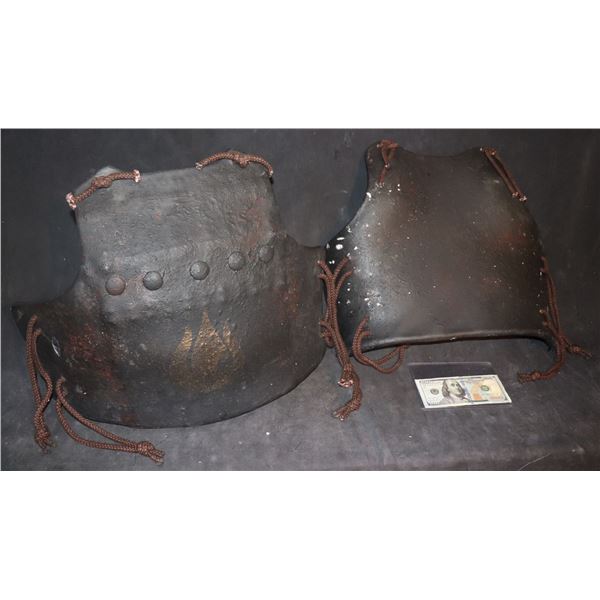 THE LAST AIRBENDER EARTH ARMY CHEST AND BACK ARMOR SCREEN USED MATCHING 13