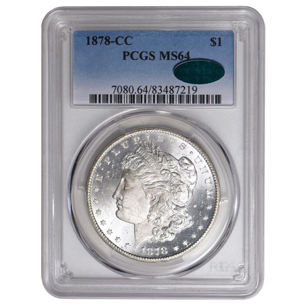 1878-CC $1 Morgan Silver Dollar PCGS MS64 CAC