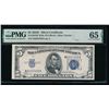 Image 1 : 1934C $5 Silver Certificate PMG 65EPQ