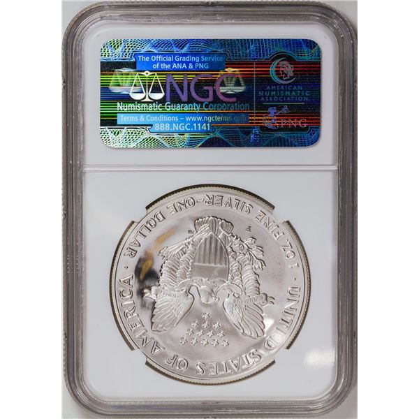 1993-P American Silver Eagle .999 Fine Silver Dollar Coin NGC PF69 Ultra Cameo