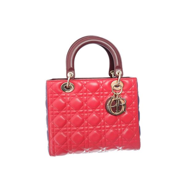Dior Multicolor Cannage Medium Handbag