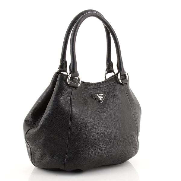 Prada Convertible Open Tote Vitello Daino Small