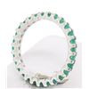Image 5 : Solid Platinum 1.34 CTW 28 Round Fine Green Emerald Eternity Band Ring