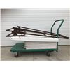 Image 6 : Steel Trolley Cart, 9 Fold-able Sandwich Boards & 2 Steel Stands