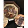 Image 2 : 5 Gregory Perillo Animal Plates,  Professionally Framed Peaceable Kingdom Plate & 3 Glen Loates Bird
