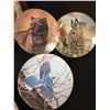 Image 4 : 5 Gregory Perillo Animal Plates,  Professionally Framed Peaceable Kingdom Plate & 3 Glen Loates Bird
