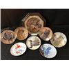 Image 5 : 5 Gregory Perillo Animal Plates,  Professionally Framed Peaceable Kingdom Plate & 3 Glen Loates Bird