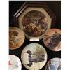 Image 6 : 5 Gregory Perillo Animal Plates,  Professionally Framed Peaceable Kingdom Plate & 3 Glen Loates Bird