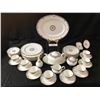 Image 1 : Wedgewood Osborne Bone China including Teapot, Cups/Saucers, Cream & Sugar Bowl, Plates, Serving Pla