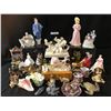 Image 1 : Resin Greek Sculpture, 3 Royal Doulton Figurines, Mickey Mouse & Fireman, Floral Cream/Sugar Bowls, 