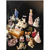 Image 4 : Resin Greek Sculpture, 3 Royal Doulton Figurines, Mickey Mouse & Fireman, Floral Cream/Sugar Bowls, 