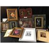Image 1 : Peter Elzinga The Arms of Alberta, 2 Rose 3D Art, Framed Picture from India, Pair of Copper Puppy Wa