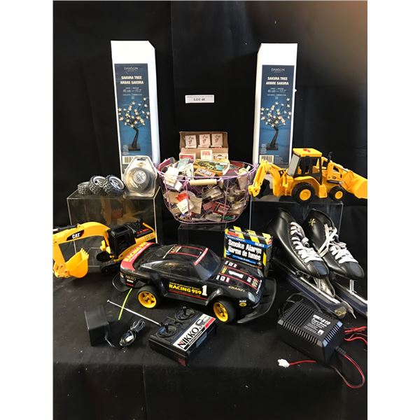 Cat Loader, Cat Excavator, Remote Control Camp 959 Porsche w Heavy Duty Fast Charger & Extra Wheels,