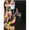 Image 4 : Lg Variety of Vintage Dolls, Clowns, Baby Rattle, Porcelain Shoes/Clown/Gravy Boat/Chick Ornament, H
