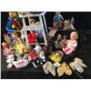 Image 5 : Lg Variety of Vintage Dolls, Clowns, Baby Rattle, Porcelain Shoes/Clown/Gravy Boat/Chick Ornament, H