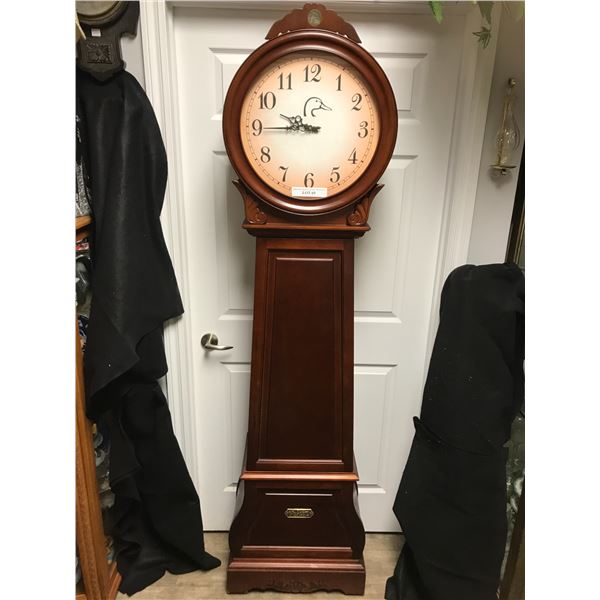 Ducks Unlimited Grandfather Clock w Shelves Beck Auctions Inc.
