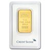 Image 1 : 1 oz Gold Bar - Credit Suisse (In Assay) 999.9 Fine Gold, Certified