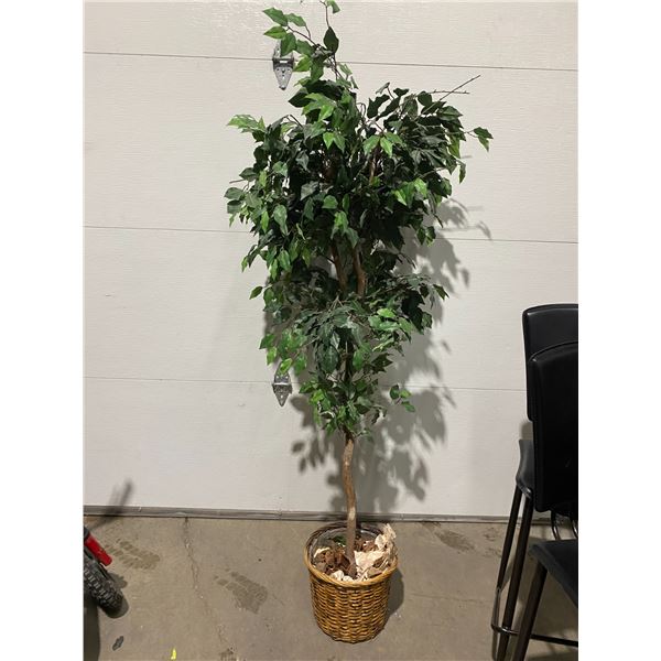 Artificial tree needs to be secured in pot keeps falling out