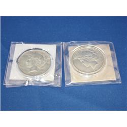 1927-P AU Peace Dollar