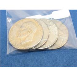 lot of 4 IKE Dollars