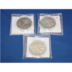 Walking Liberty Half Dollar 1941/1942/1943