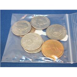 Lot of 7 Susan B. Anthony/Sacagawea Dollars