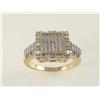 Image 1 : 10Kt Gold Invisible Setting Diamond Ladies Ring