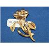Image 1 : 18k Gold Flower Brooch 8 gr