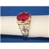 Image 1 : 14K Gold Ring W/Ruby 5.6gr