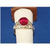 Image 2 : 14K Gold Ring W/Ruby 5.6gr