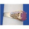 Image 2 : 14k Gold Ring 2ctw Ruby & Diamonds