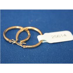 14k Gold Hoop Earrings 1gr