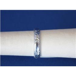 18k White Gold Wedding Band 3.1gr