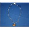 Image 1 : 18K Gold Pendant W/Chain