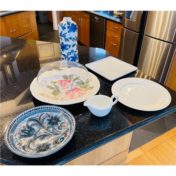 Huge Cake Dome, Decorative Vase Lot