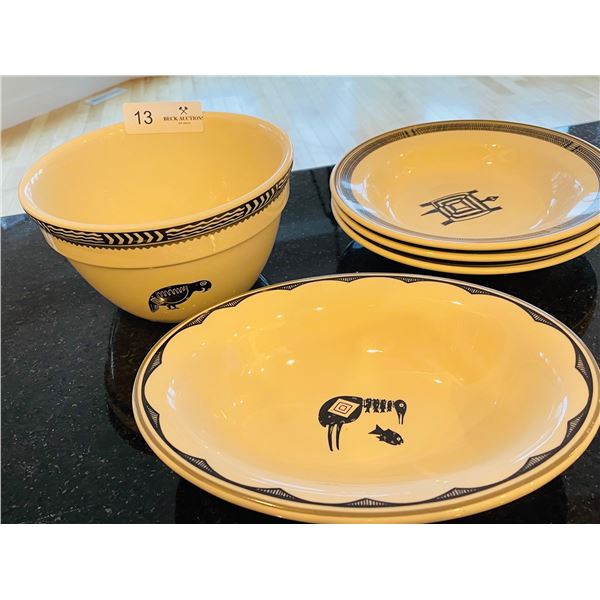 Homer Laughlin Pipestone Dishes, Ancient Indian Pattern
