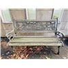 Image 1 : Shabby Garden Bench, Chair and Marble Top Table