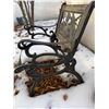 Image 7 : Shabby Garden Bench, Chair and Marble Top Table