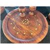 Image 2 : Massive Wooden Centrepiece Bowl with Earthy Decor Items