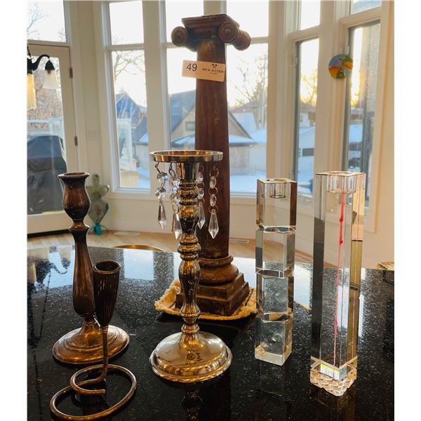 Eclectic Candlestick Holders