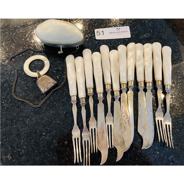 Antique Mother of Pearl Lot