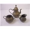 Image 2 : Real Dutch Pewter Teapot, Sugar and Creamer