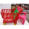 Image 3 : *Kids plastic chair + shopping cart